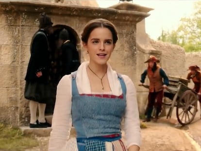 Emma Watson, en una de la escenas de 'La Bella y la Bestia'.