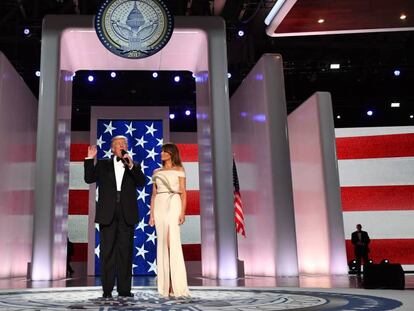 Donald Trump y Melania Trump en Washington