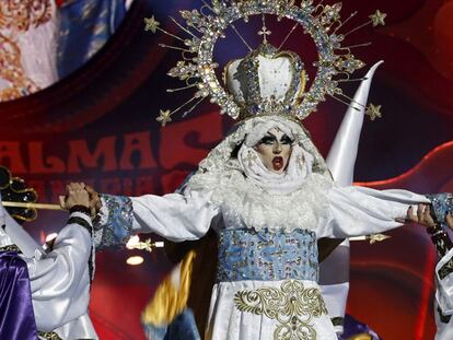 Drag Sethlas, durante el concurso de Drag Queen del Carnaval de Las Palmas de Gran Canaria.