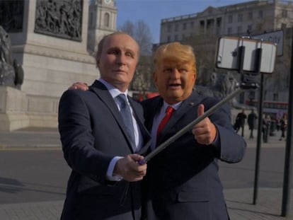 Los dobles de Trump y Putin se pasean por Londres
