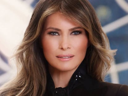Primer retrato oficial de Melania Trump, tomado en la Casa Blanca. EFE. Vídeo: EFE