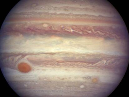 Júpiter estará más cerca de la Tierra (a 666 millones de kilómetros) el 8 de abril.
