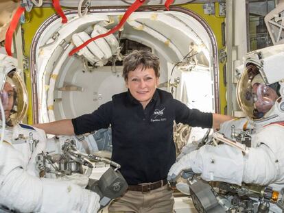 La comandante de la Estación Espacial Internacional Peggy Whitson. NASA