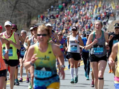 Corredores en el Maratón de Boston, Massachusetts, el pasado 17 de abril.