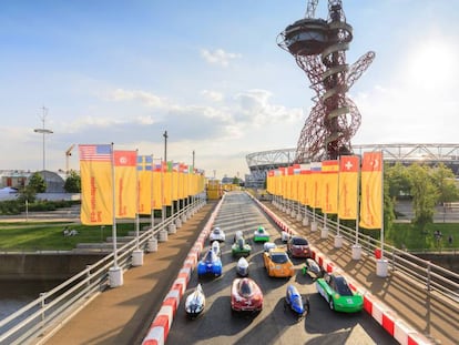 Prototipos de la Shell Eco-marathon 2017 en Londres.