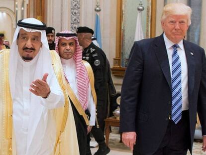 Donald Trump, durante su visita a Arabia Saudí.