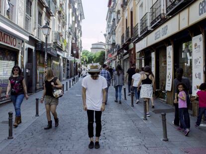 La calle de Corredera Alta, en Malasaña, Madrid.