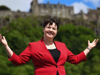 Ruth Davidson, líder de los conservadores escoceses.