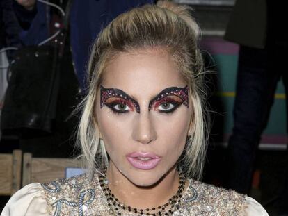 Lady Gaga en el desfile de Tommy Hilfiger el pasado feberero en Los Ángeles.