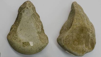 Piezas líticas de la colección Villa.