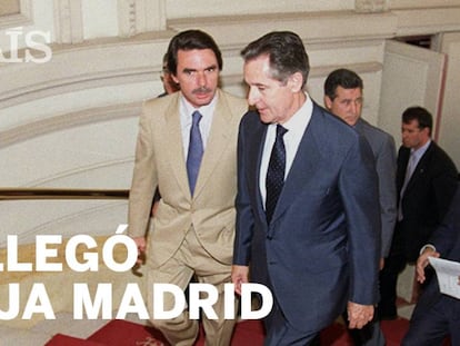 Miguel Blesa, con José María Aznar, en 2002.