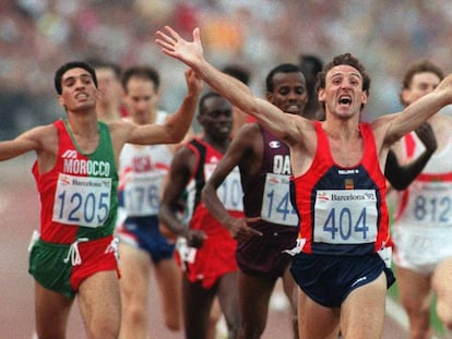 Uno de los protagonistas de Barcelona 92, Fermín Cacho en la final de 1.500 metros.