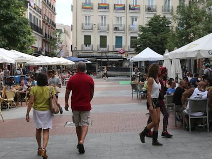 La plaza de Chueca, en Madrid.