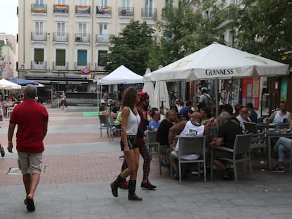 La plaza de Chueca, en Madrid.