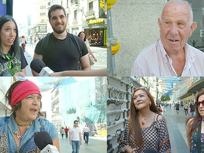 Algunos de los encuestados por EL PAÍS VÍDEO.