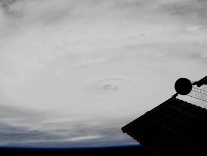 El huracán Irma, desde la Estación Espacial Internacional.