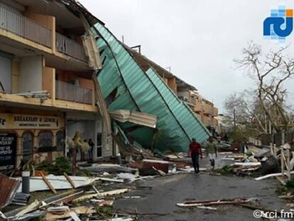 La isla de San Martín, una de las más afectadas por el huracán Irma.