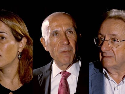 Argelia Queralt, Pablo Salvador Coderch y Josep Ramoneda.