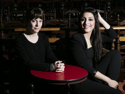 Triana Heredia (derecha) y María Pacheco son hijas, respectivamente, del músico Ray Heredia y de Mario Pacheco, el productor que grabó su único disco.