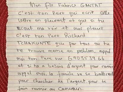 Carta de un padre a su hijo desaparecido .