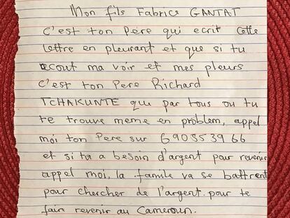 Carta de un padre a su hijo desaparecido . 