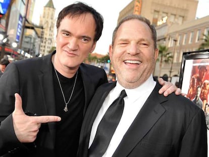 Quentin Tarantino y Harvey Weinstein.