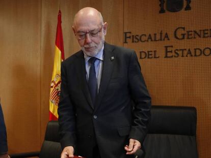 El fiscal general del Estado, José Manuel Maza. Julian Rojas EL PAÍS
