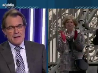 El 'expresident' de la Generalitat, en el programa '8 al día'.