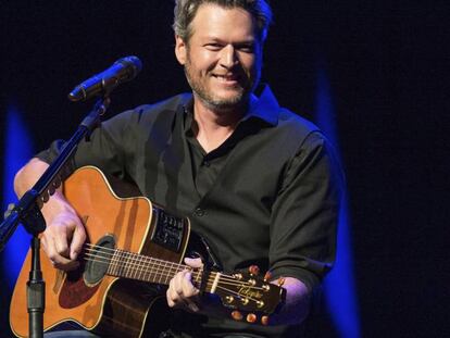 Blake Shelton, durante una actuación en Nashville.