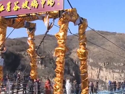El puente de cristal en la provincia china de Hebei.