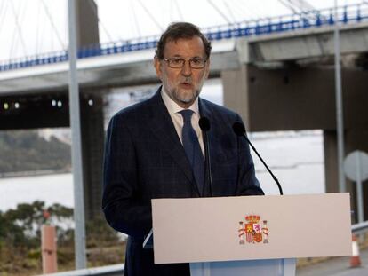 Mariano Rajoy, en un acto en Galicia, este sábado.