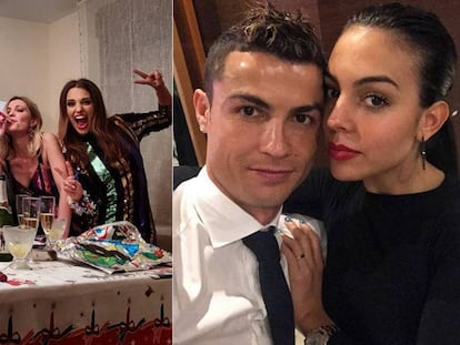 Paula Echevarría y Cristiano Ronaldo, pasan el fin de años con sus familias.