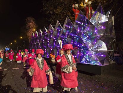 Cabalgata de Reyes en Madrid.