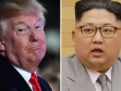 Donald Trump y Kim Jong-Un.