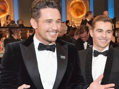 James Franco, Globo de Oro al mejor actor de comedia por 'The disaster artist', junto a su hermano Dave.