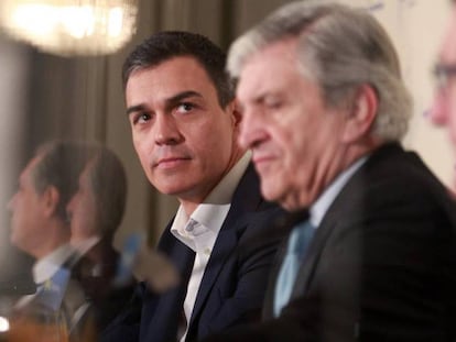 Pedro Sánchez interviene en el Foro Nueva Economía.