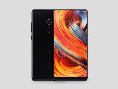 El móvil Mi Mix 2, de la compañía china Xiaomi, destaca por su diseño y sus prestaciones de alta gama.