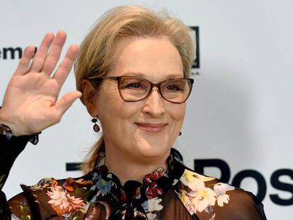 Meryl Streep, en la presentación de The post. En vídeo, el tráiler de la película.