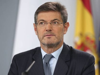 El ministro de justicia, Rafael Catalá.