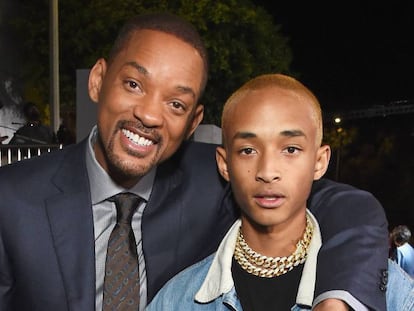 Will Smith y su hijo Jaden en el estreno de 'Bright' en Los Ángeles. En vídeo, la parodia de Will a Jaden en Instagram.
