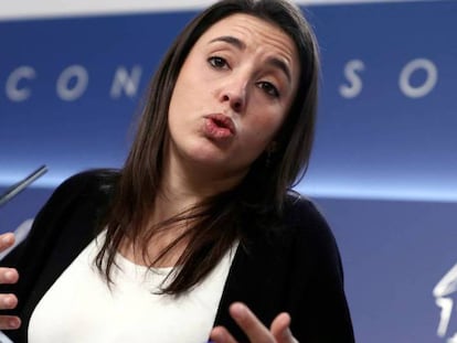 Irene Montero, la portavoz de Unidos Podemos en el Congreso.