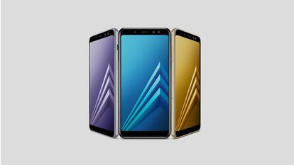 El Galaxy A8 es el primer terminal presentado por Samsung en 2018.
