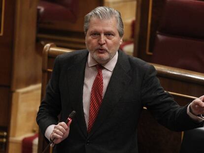 El ministro de Educación, Íñigo Méndez de Vigo, en el Congreso de los Diputados.