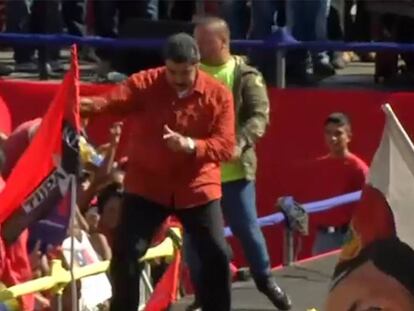 Maduro baila reguetón para celebrar su candidatura en unas elecciones sin oposición