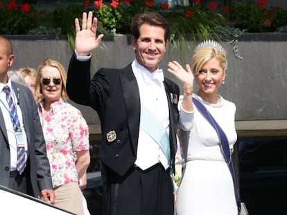 Pablo de Grecia y su esposa, Marie Chantal Miller. / Vïdeo: La reina Letizia, abucheada a la salida de un evento.