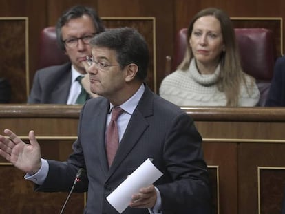 El ministro de Justicia, Rafael Catalá, en una reciente sesión de control del Gobierno. En vídeo, las declaraciones de Catalá en Cadena Cope.