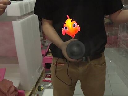 Un dispositivo que genera hologramas en movimiento