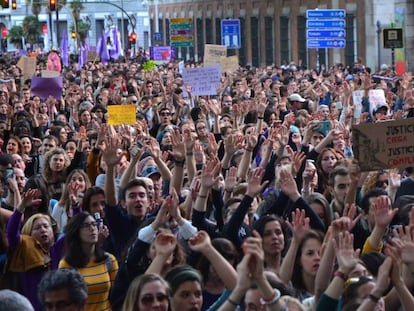 Manifestación en Madrid tras la sentencia de La Manada.