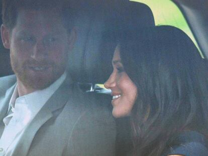 FOTO: Enrique de Inglaterra y Meghan Markle a su llegada al castillo de Windsor horas antes del enlace. / VÍDEO: Señal en directo de la boda real.