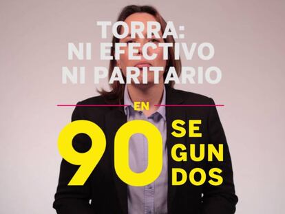 Torra: ni efectivo ni paritario